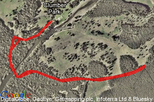 Clumber Duathlon Classic Run Map - Run 1