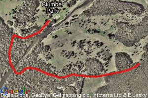 Clumber Duathlon Classic Run Map - Run 2