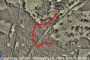 Clumber Duathlon Sprint Run Map - Run 2