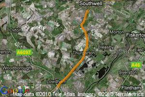 Southwell Triathlon Bike Map