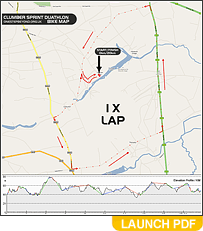 Clumber Duathlon Sprint Bike Map