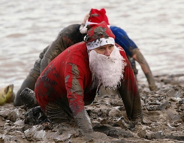 Muddy Santa