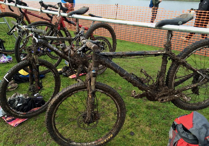 muddy bike